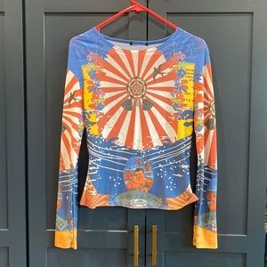 Vintage bohemian size small made in USA top